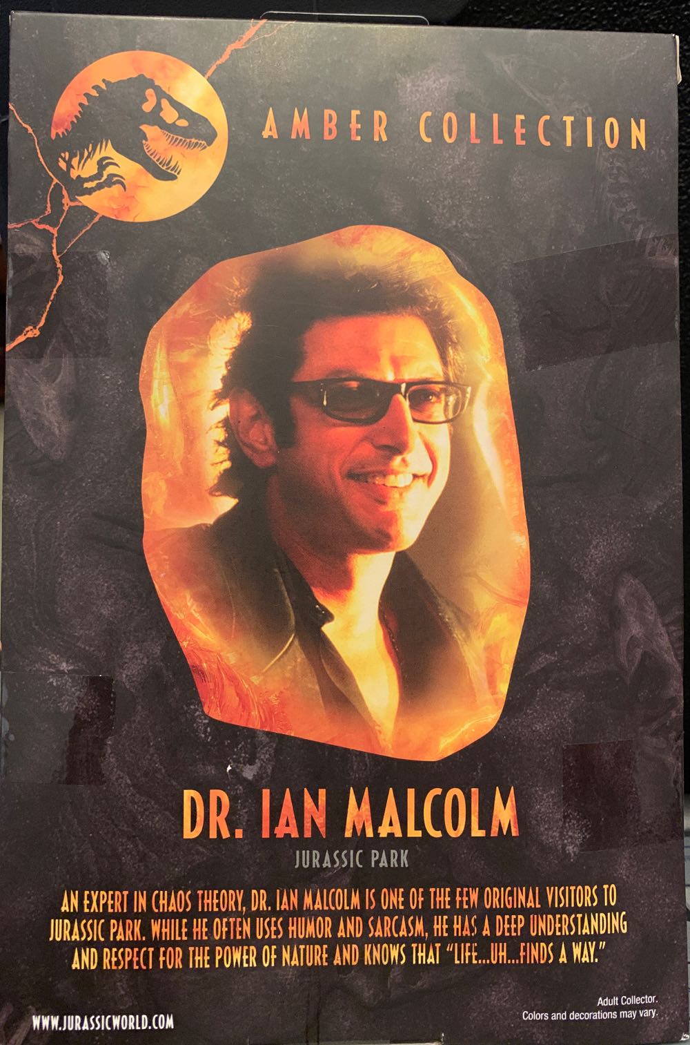 Dr. Ian Malcolm - Mattel (Jurassic Park Amber Collection) action figure collectible [Barcode 887961734904] - Main Image 2