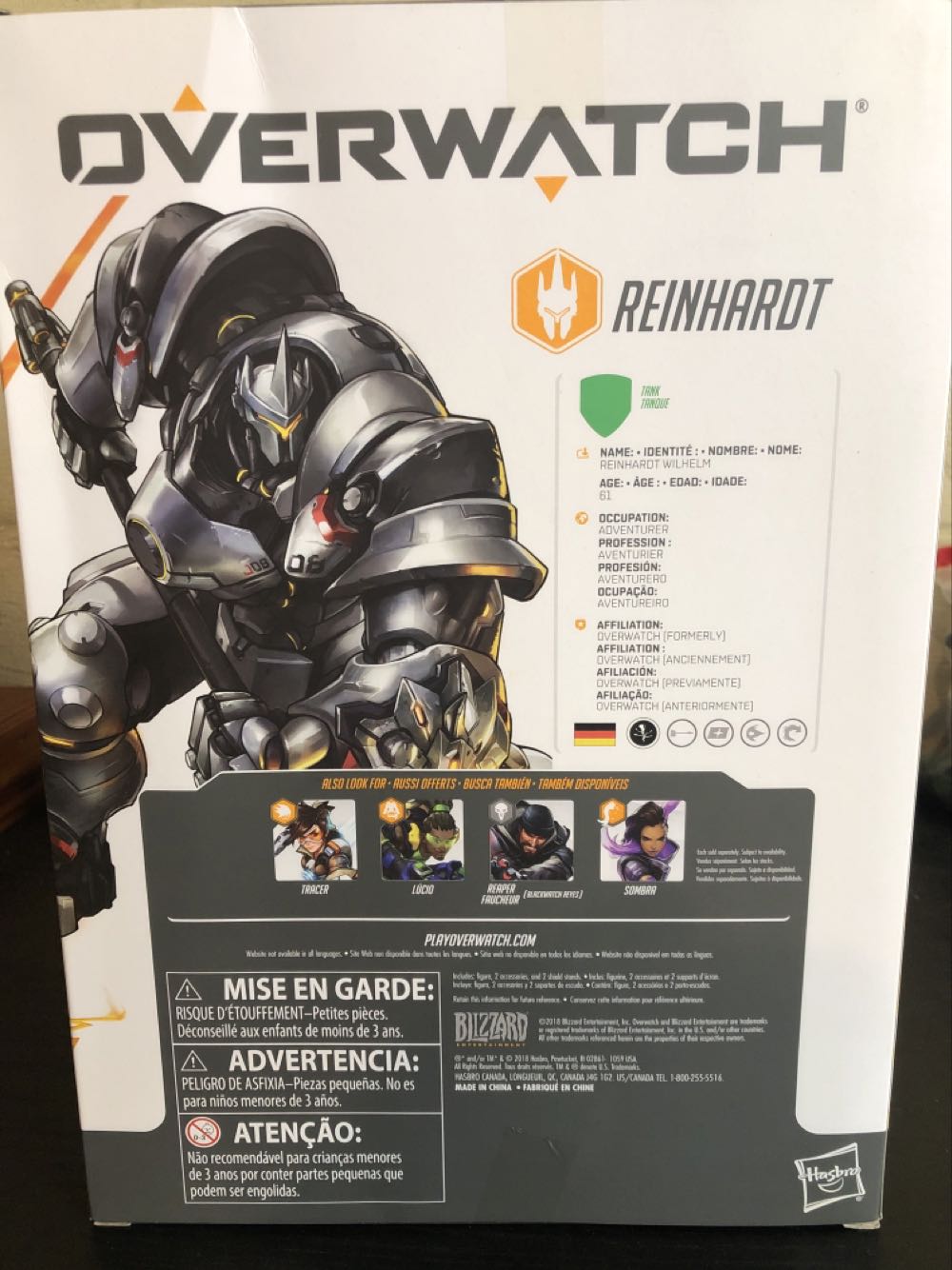 Blizzard Entertainment Overwatch Ultimates Series - Reinhardt - Hasbro (Overwatch Ultimates Series) action figure collectible [Barcode 630509820016] - Main Image 2