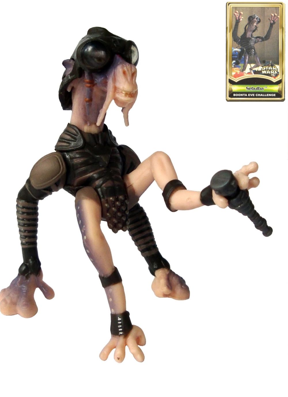 Carded Figure. The Power Of The Force. Sebulba (Boonta Eve Challenge) - Hasbro (Star Wars - Power Of The Jedi) action figure collectible [Barcode 076930842669] - Main Image 3