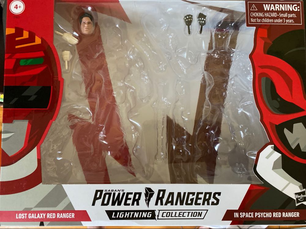 Lost Galaxy Red Ranger and In Space Psycho Red Ranger - Hasbro (Power Rangers Lightning Collection) action figure collectible [Barcode 630509878314] - Main Image 2