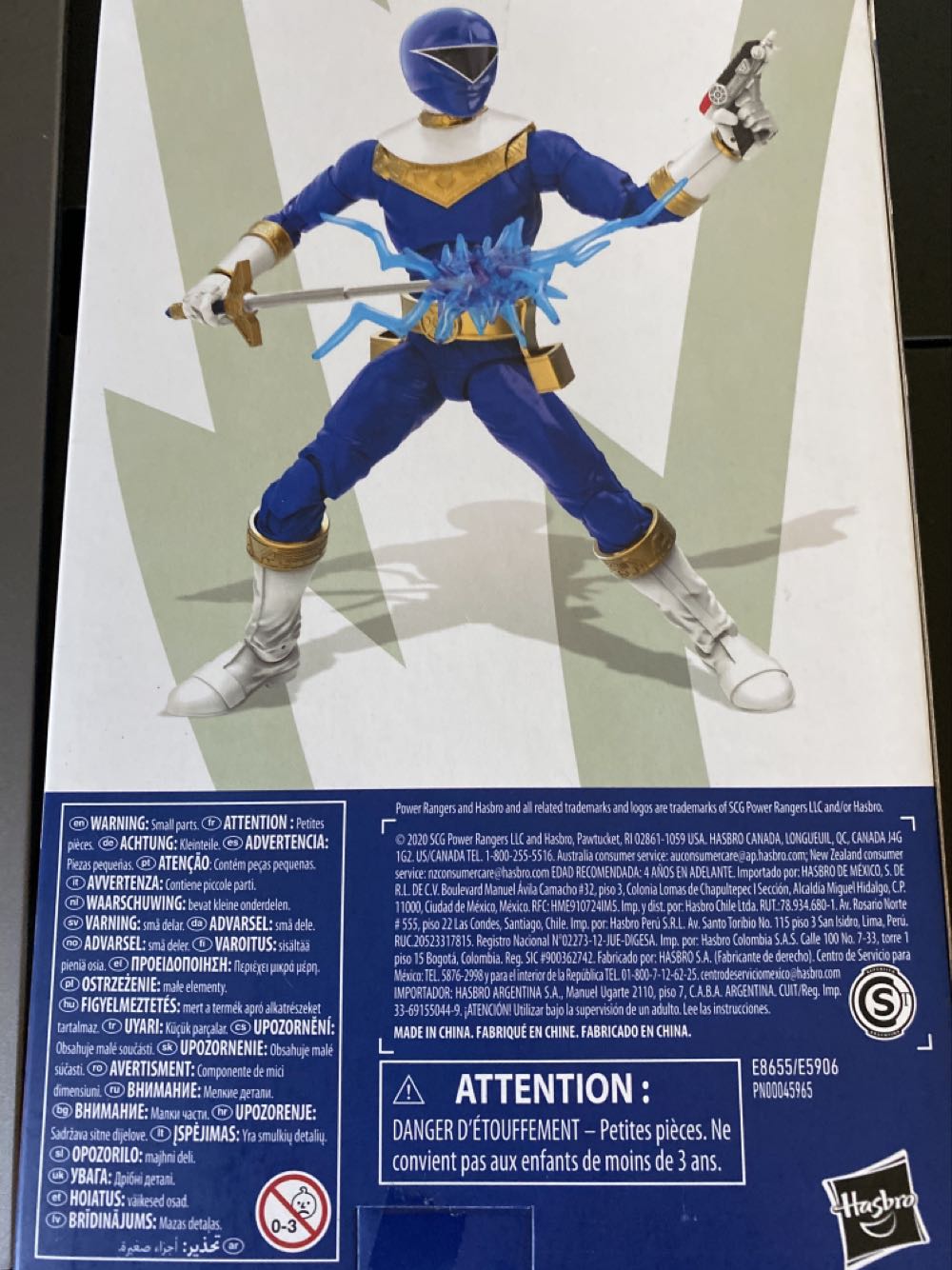 Power Rangers Zeo Blue Ranger - Hasbro (Power Rangers Lightning Collection) action figure collectible [Barcode 630509905249] - Main Image 2