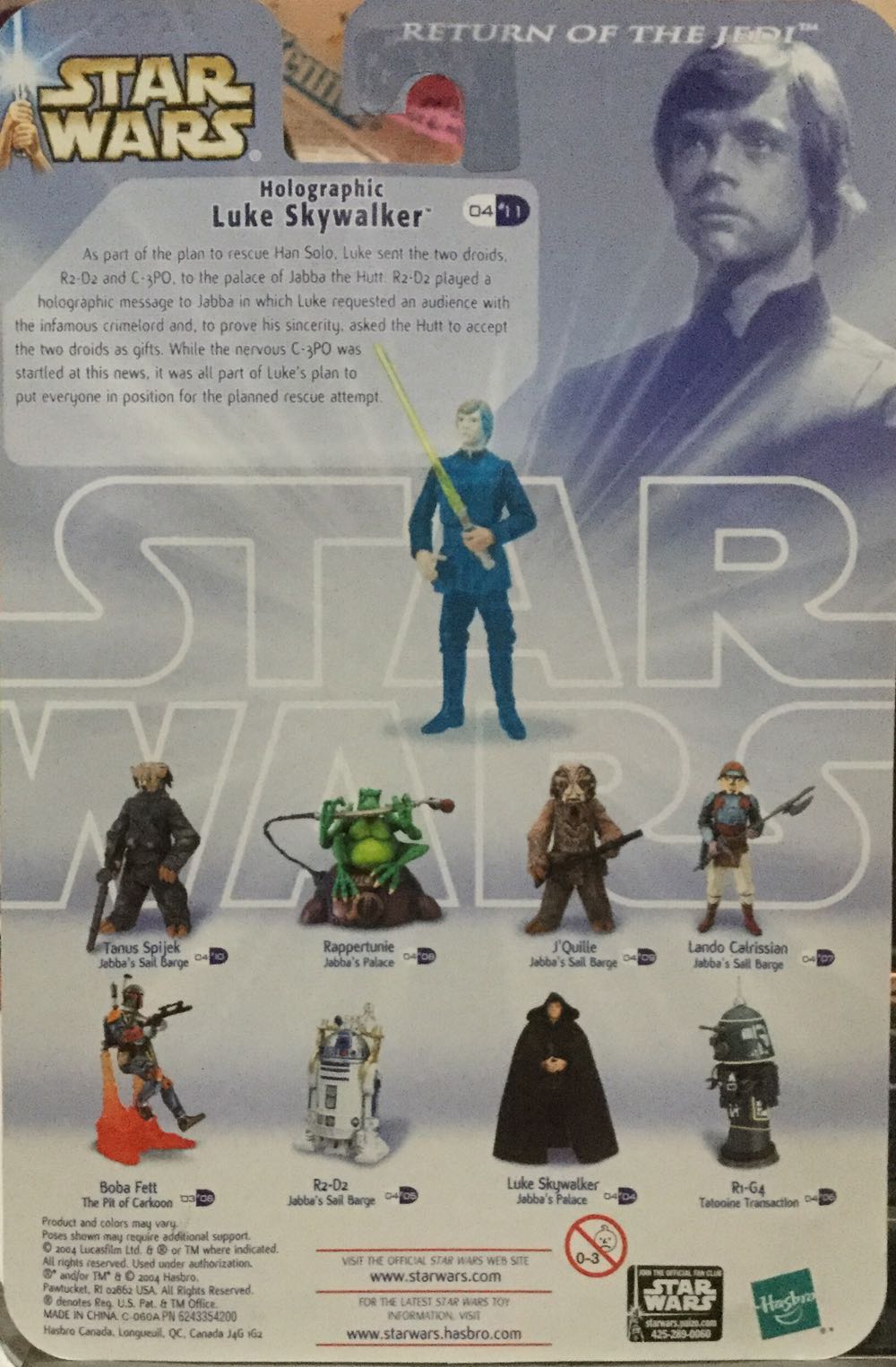 Saga Series ‘04 - Luke Skywalker - Hasbro (Return Of The Jedi) action figure collectible - Main Image 2