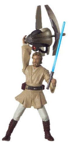 Obi-Wan Kenobi (Coruscant Chase) #02/03 - Hasbro (Star Wars Saga 2002-2004) action figure collectible [Barcode 076930848548] - Main Image 4