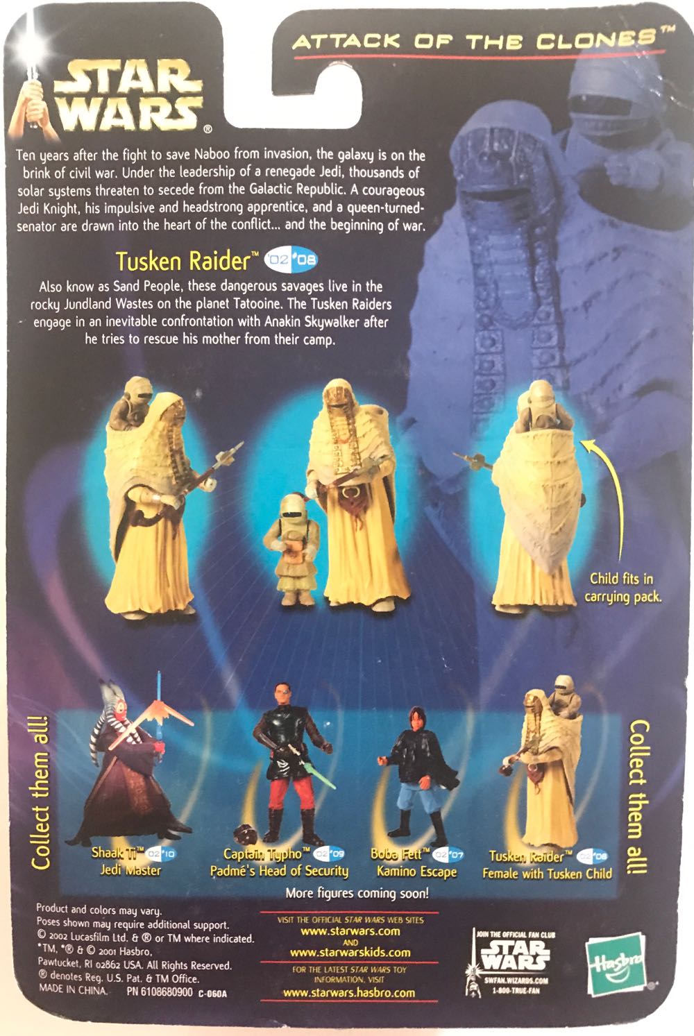 Tusken Raider (Female w/ Tusken Child) - Hasbro (Star Wars Saga 2002-2004) action figure collectible [Barcode 076930848647] - Main Image 2