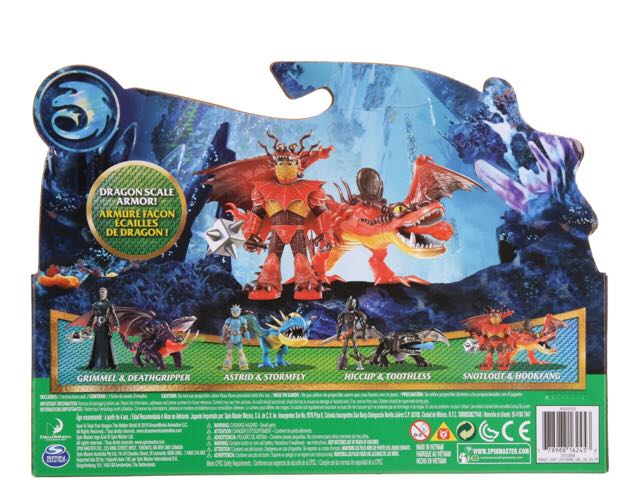 (Damaged) NO DRAGON !!!Snotlout & Hookfang - Spin Master (How to Train Your Dragon: 3”) action figure collectible [Barcode 778988162453] - Main Image 2