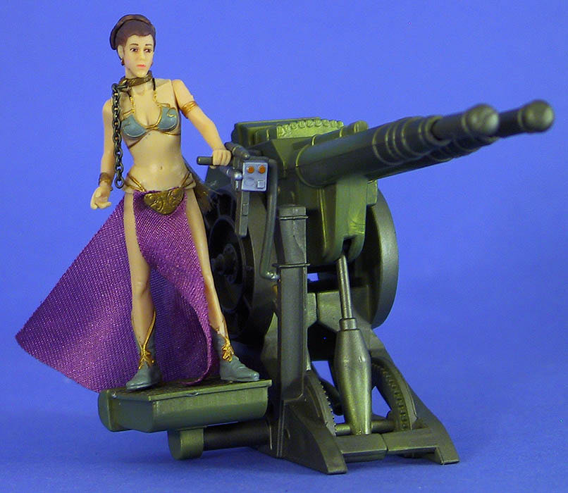 Princess Leia with Sail Barge Cannon - Hasbro (Star Wars) action figure collectible [Barcode 076930846537] - Main Image 3