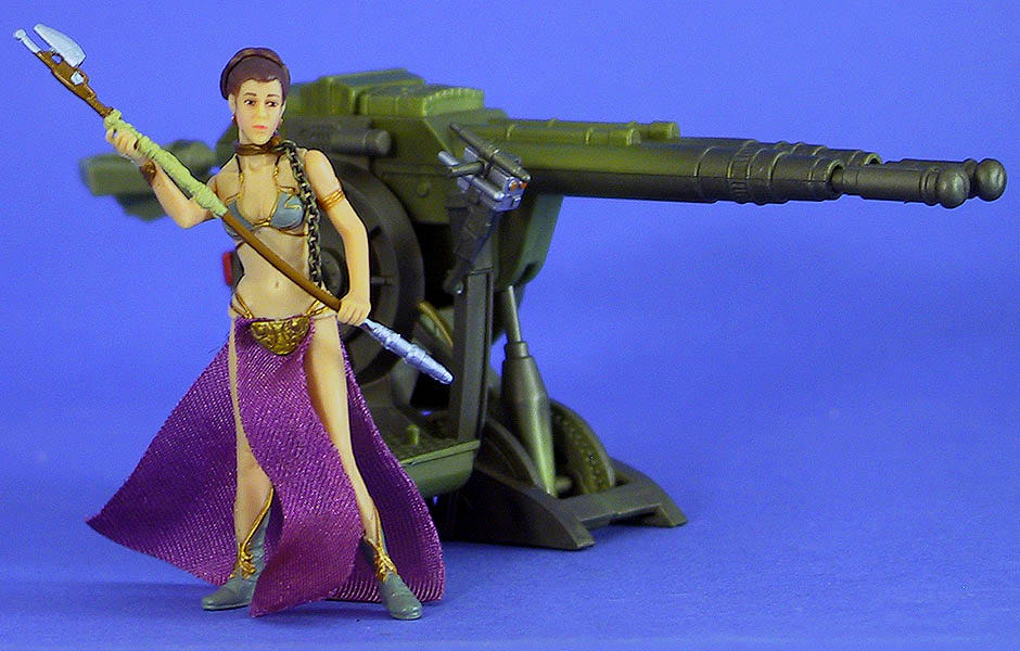Princess Leia with Sail Barge Cannon - Hasbro (Star Wars) action figure collectible [Barcode 076930846537] - Main Image 4