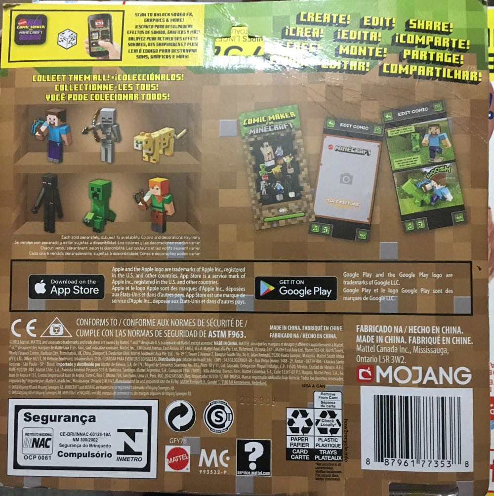 Minecraft Baby Animals 3-pack - Mattel action figure collectible [Barcode 887961773538] - Main Image 2