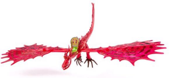 Hookfang: Secret Flame Wing - Power Dragon - Spin Master (Dragons 2) action figure collectible [Barcode 778988072042] - Main Image 2