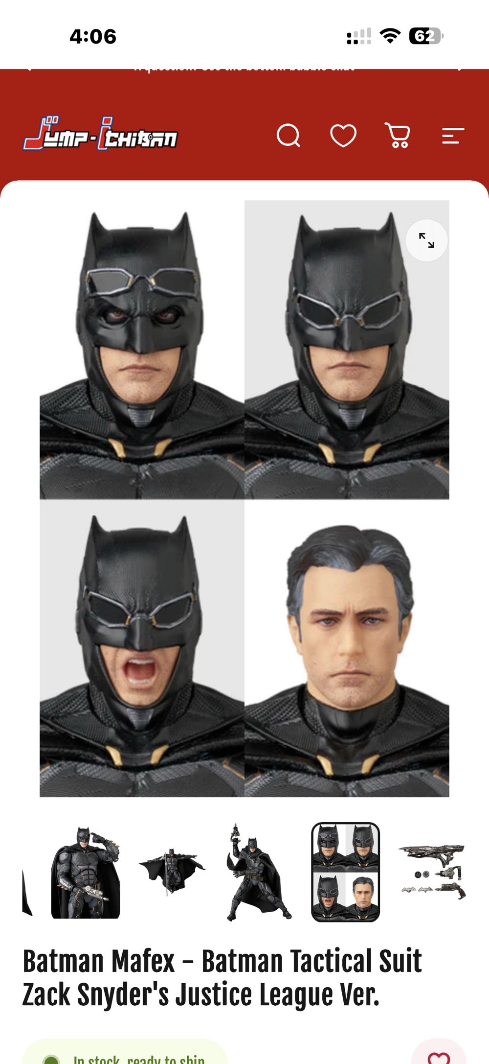 Batman tactical suit mafex 064 justice league 8900y 3400php surigaya - Medicom (Justice League ZS) action figure collectible [Barcode 4530956470641] - Main Image 4