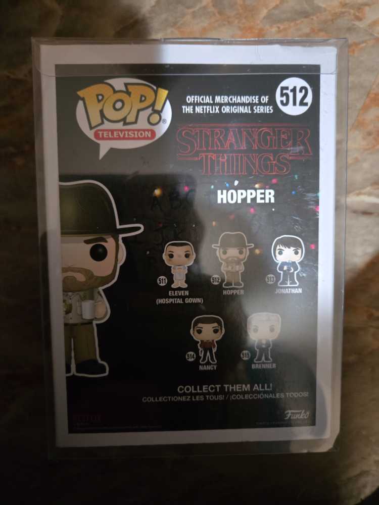 Stranger Things Hopper #512 With Chase  - Funko Pop (Stranger Things) action figure collectible [Barcode 889698144254] - Main Image 2