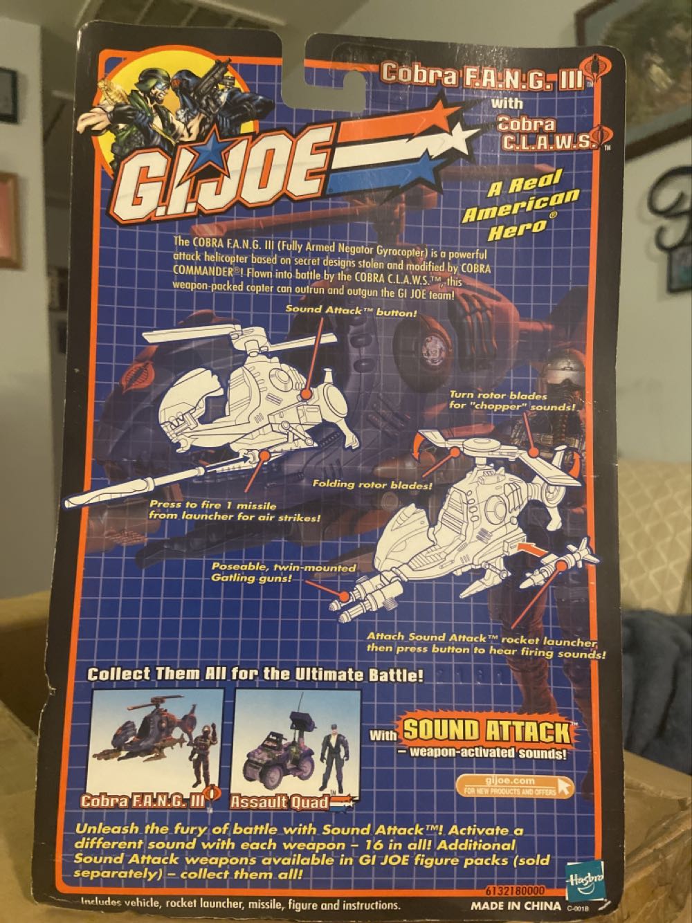 G.I. Joe vs. Cobra: Cobra F.A.N.G. III W/Cobra C.L.A.W.S. - Hasbro (G.I. Joe vs. Cobra) action figure collectible [Barcode 076930531396] - Main Image 2