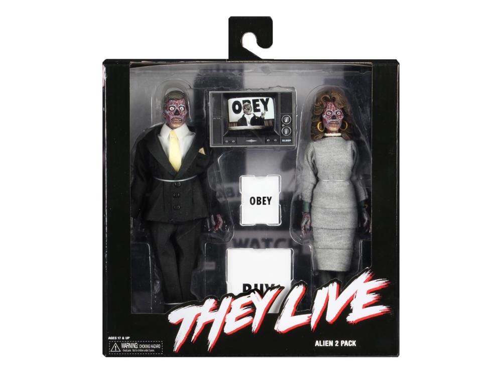 They Live Alien 2 Pack Retro Clothed - Neca (They Live) action figure collectible [Barcode 634482148952] - Main Image 4