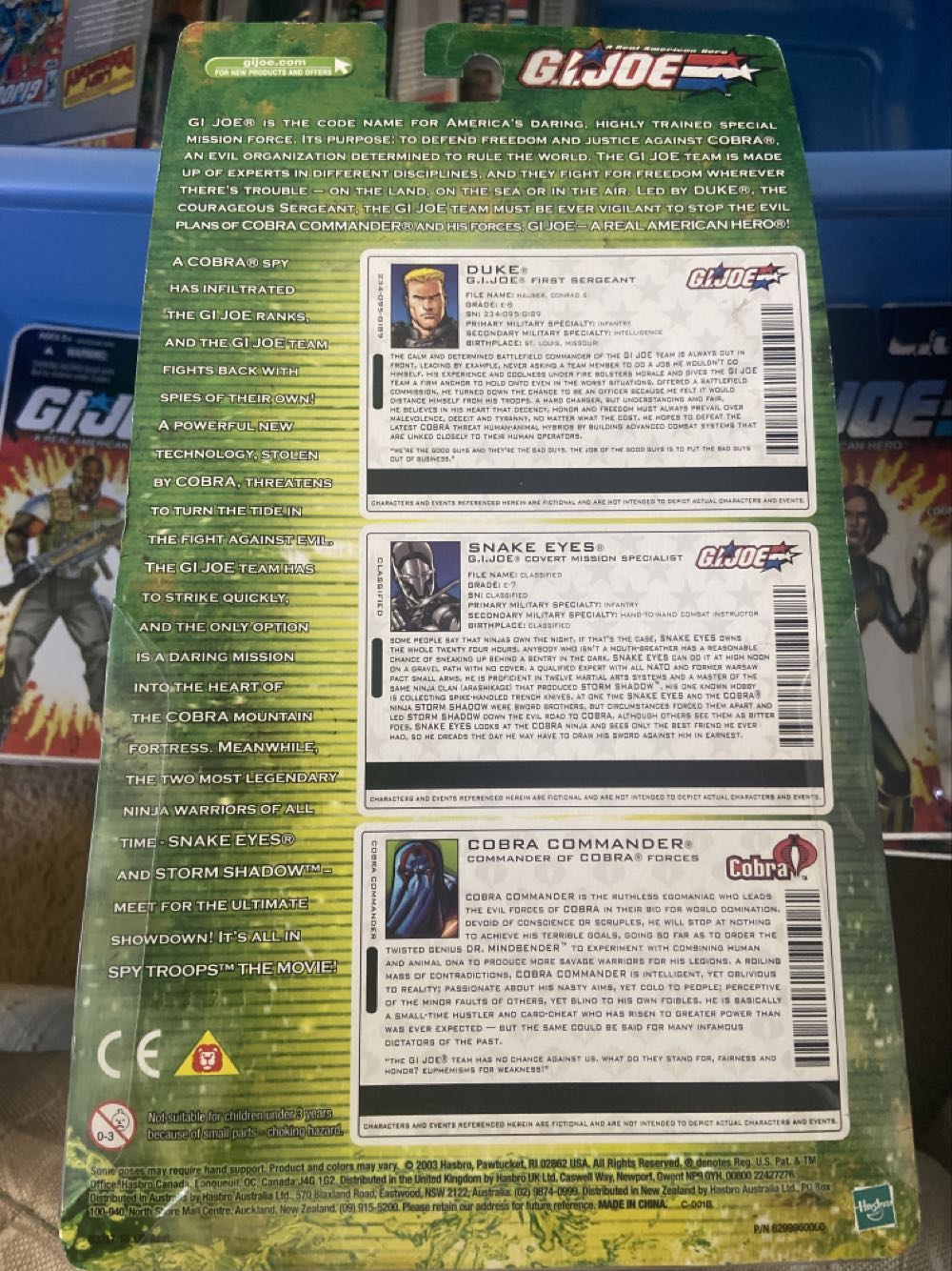 GI Joe Spy Troops VHS 3 Pack - Spy Troops - Hasbro (G.I.JOE A Real American Hero) action figure collectible [Barcode 076930602171] - Main Image 2