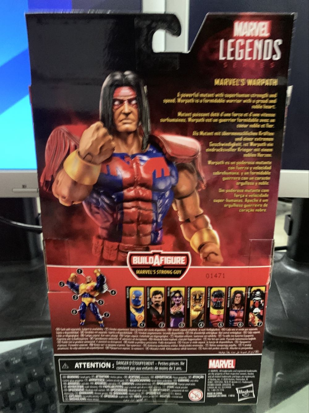 Warpath - Hasbro (Marvel Legends - Strong Guy) action figure collectible [Barcode 5010993694877] - Main Image 2