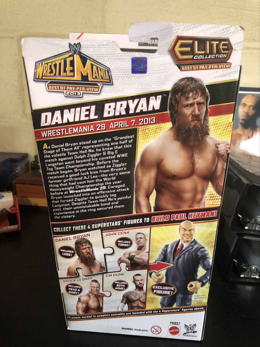 Daniel Bryan - Elite Best Of PPV WrestleMania Series - Mattel Wwe (Wwe Elite) action figure collectible [Barcode 746775236649] - Main Image 2