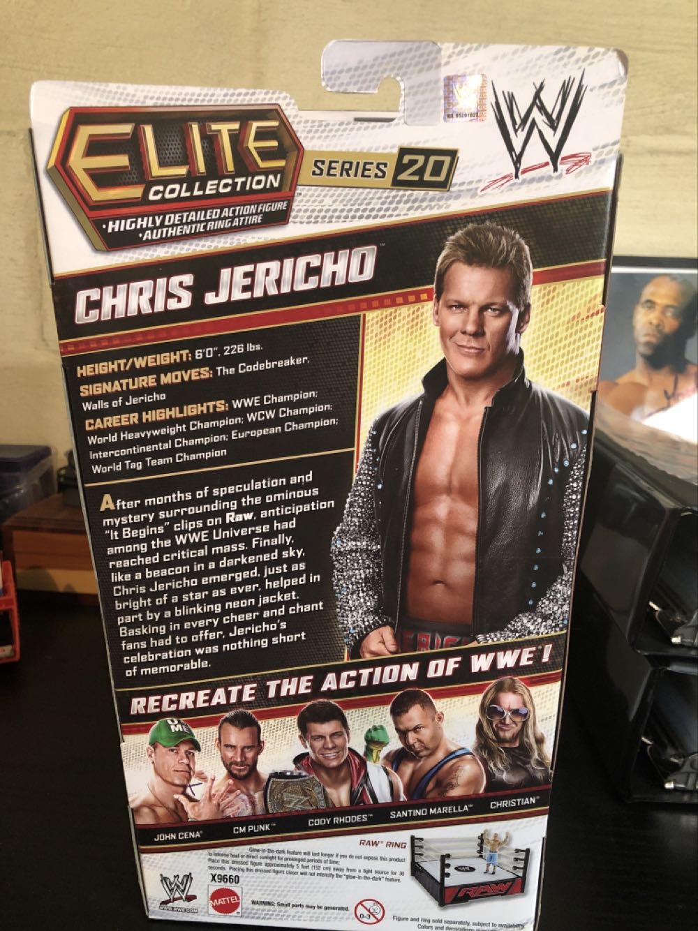 WWE: Chris Jericho - Mattel (WWE Elite Series 20) action figure collectible [Barcode 746775181741] - Main Image 2