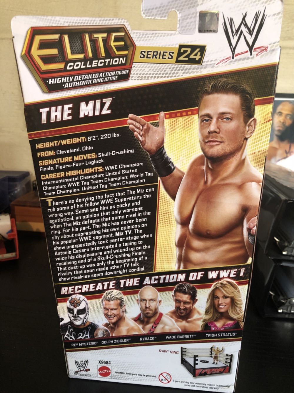 The Miz - Mattel Wwe (Elie Collection 24) action figure collectible [Barcode 746775181987] - Main Image 2