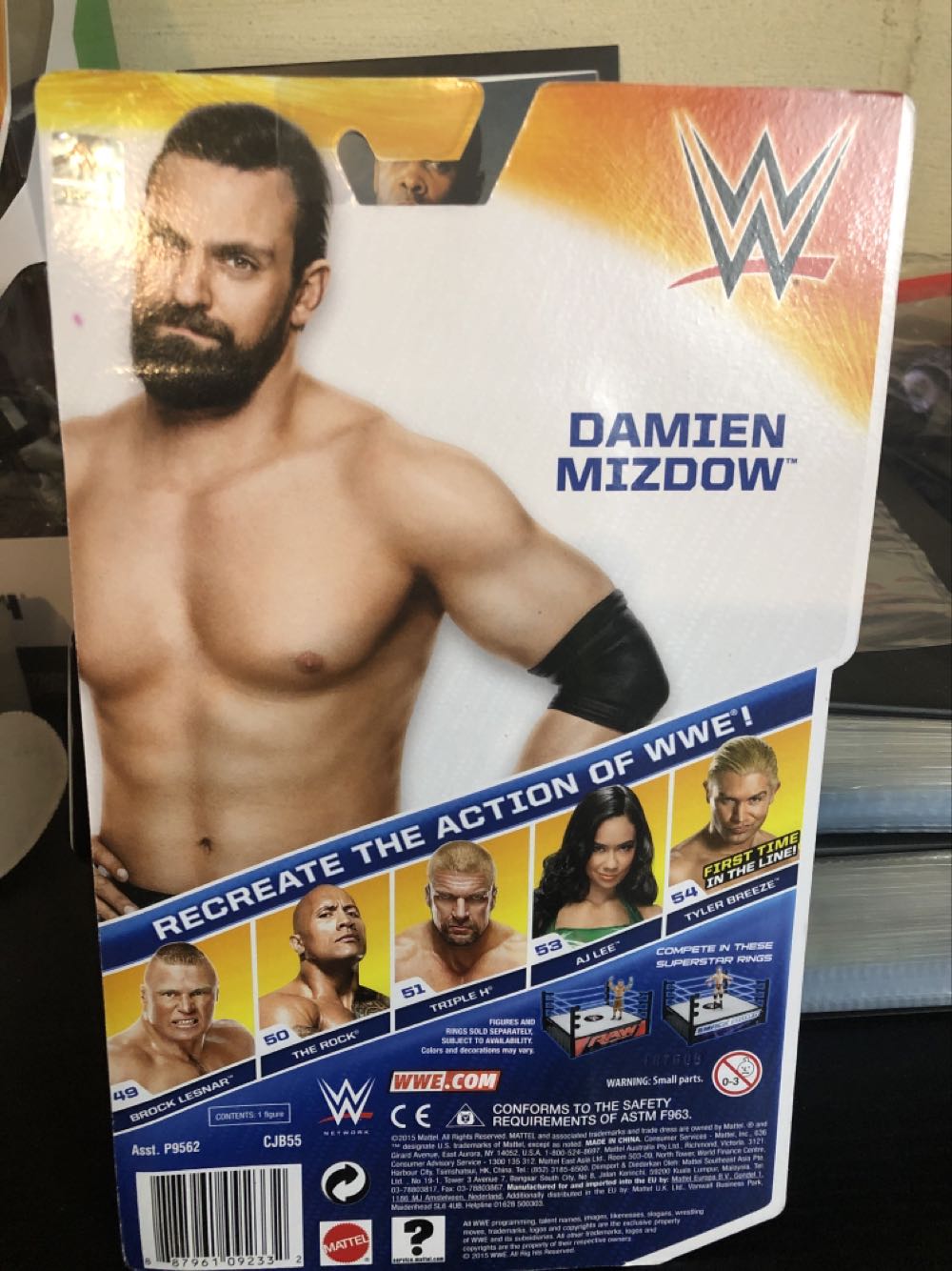 Damien Mizdow - WWE Basic #52 - Mattel (WWE Basic Series 53) action figure collectible [Barcode 887961092332] - Main Image 2