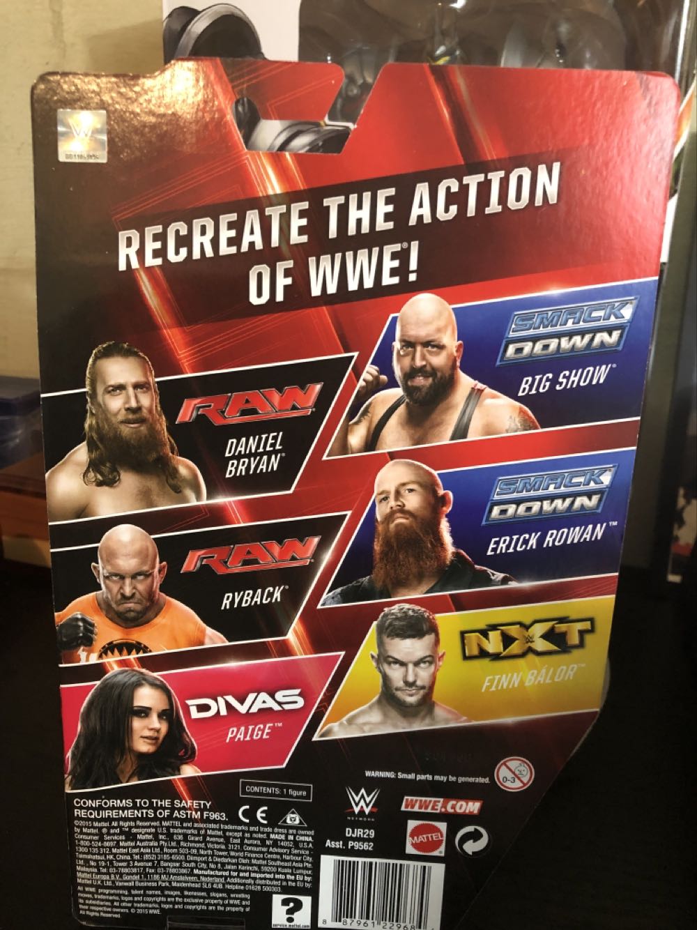 Ryback - Mattel Wwe (Wwe Basic) action figure collectible [Barcode 887961229684] - Main Image 2