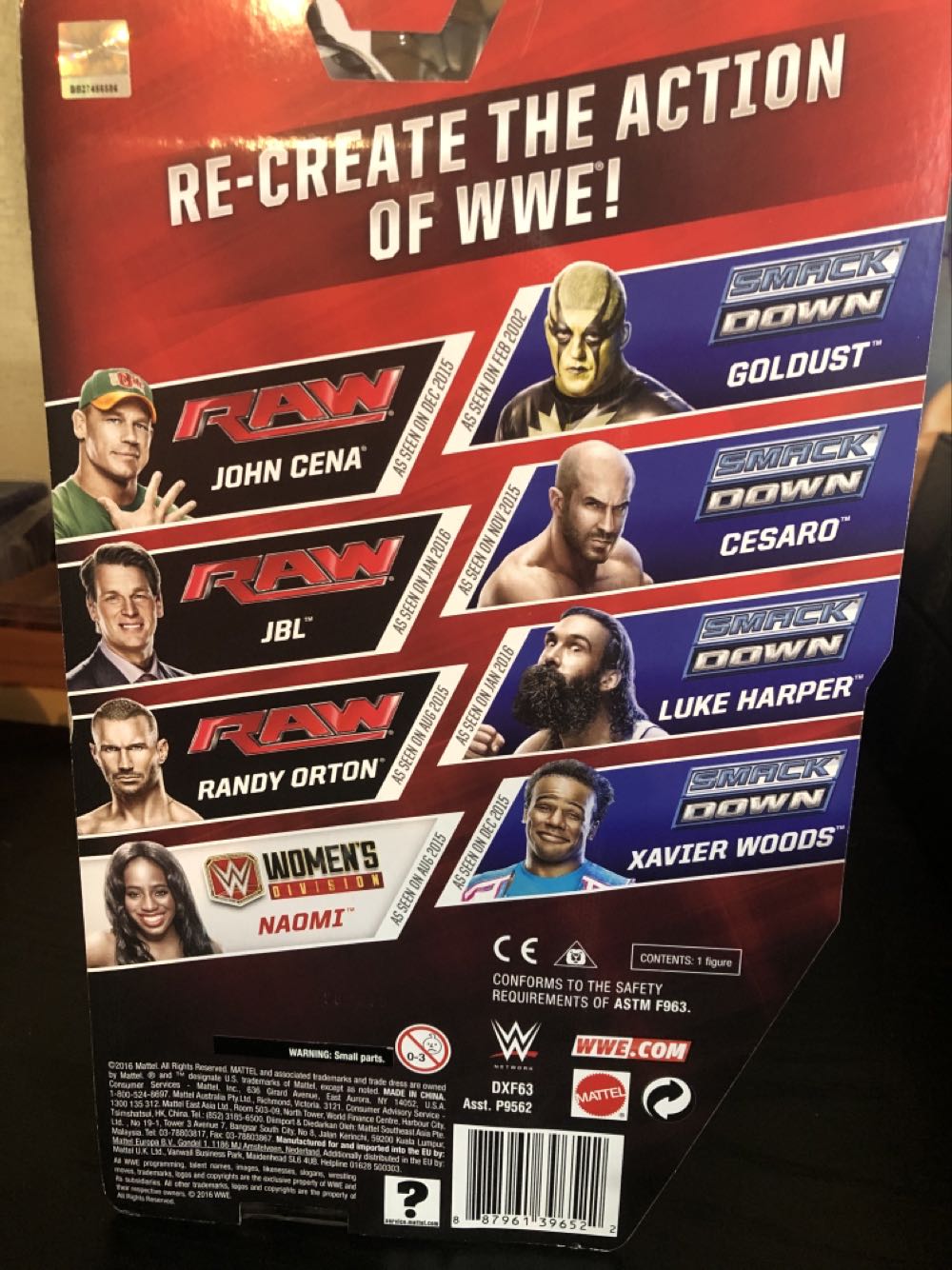 Cesaro - 67 Basic Series - Mattel Wwe (Wrestleling) action figure collectible [Barcode 887961396522] - Main Image 2