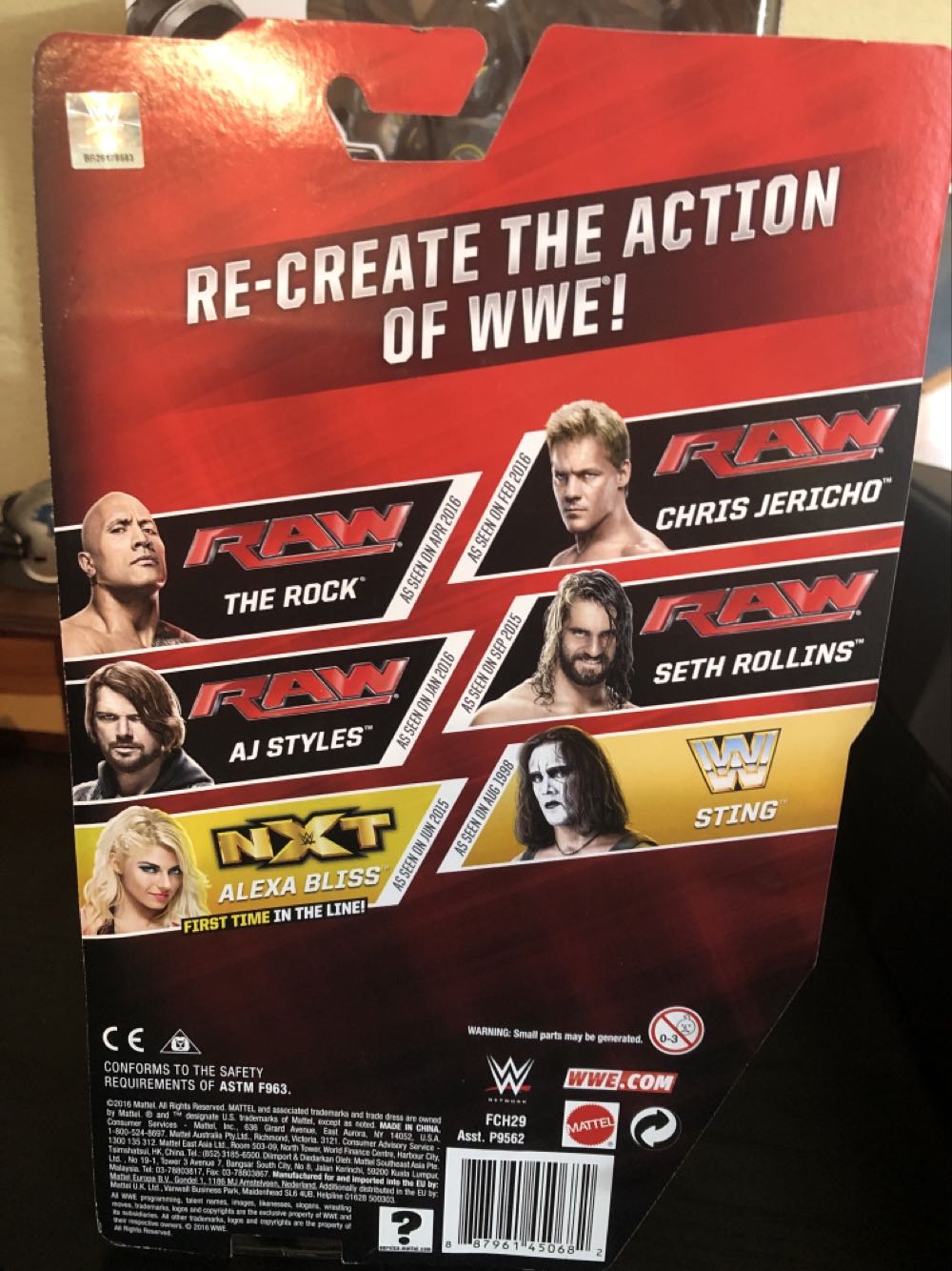 AJ Styles - Mattel Wwe (Wwe Basic) action figure collectible [Barcode 887961450682] - Main Image 2