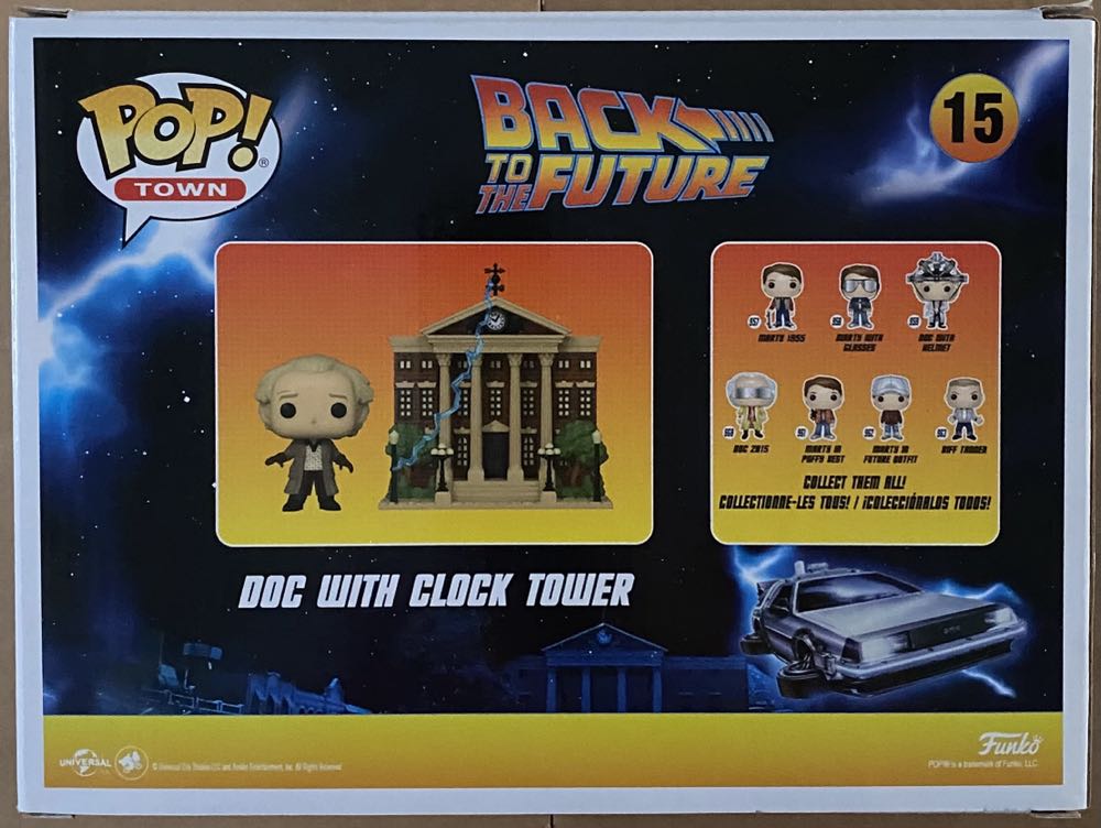 Doc With Clock Tower - Funko (Back To The Future) action figure collectible [Barcode 889698469104] - Main Image 3