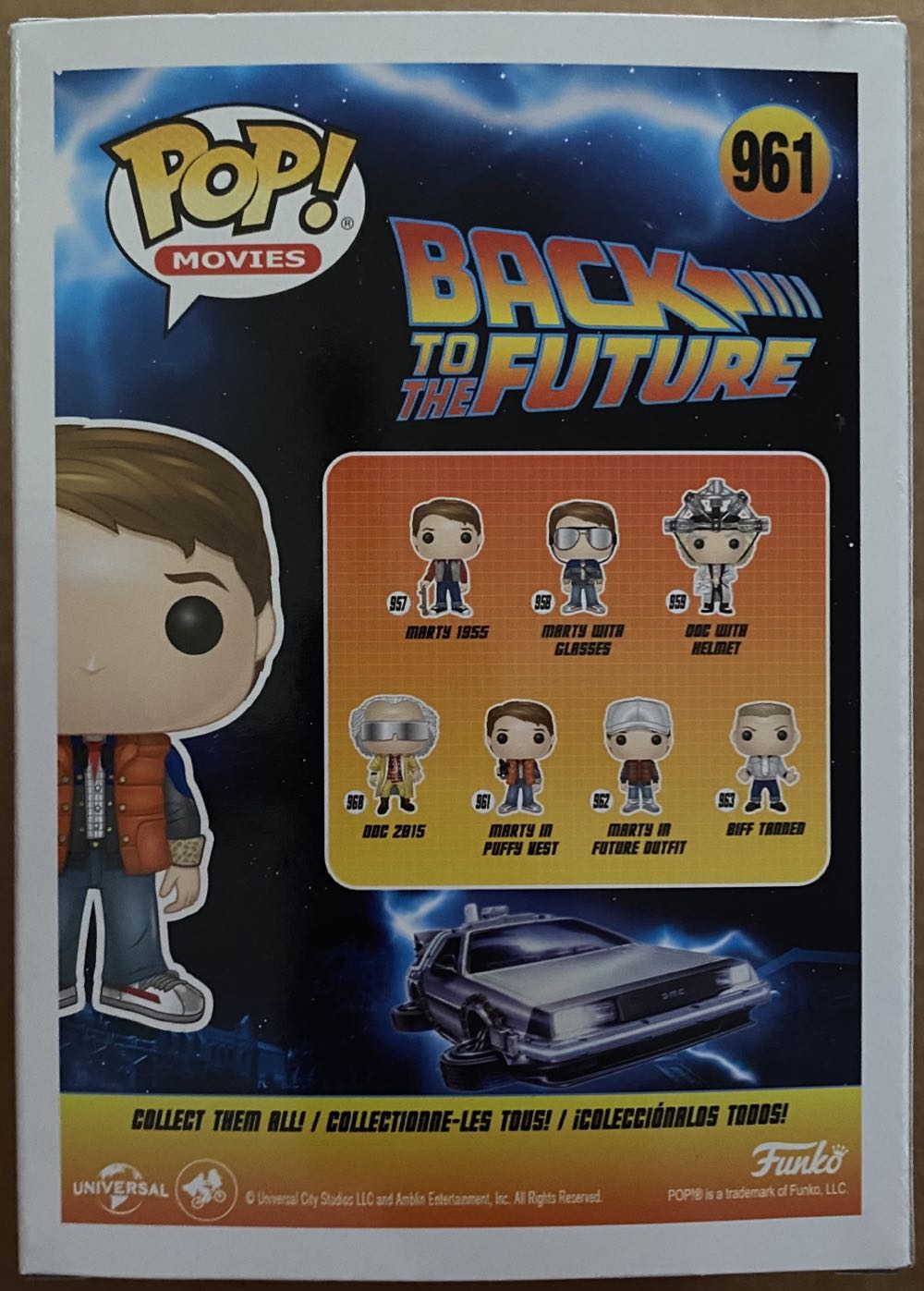 Marty In Puffy Vest #961 - Funko (Funko Pop) action figure collectible [Barcode 889698487054] - Main Image 3