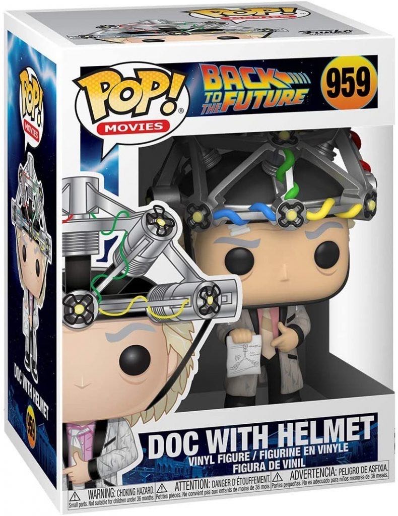 Pop! Movies (BTTF): #959 Doc With Helmet - Funko (Back To The Future) action figure collectible [Barcode 889698469142] - Main Image 2