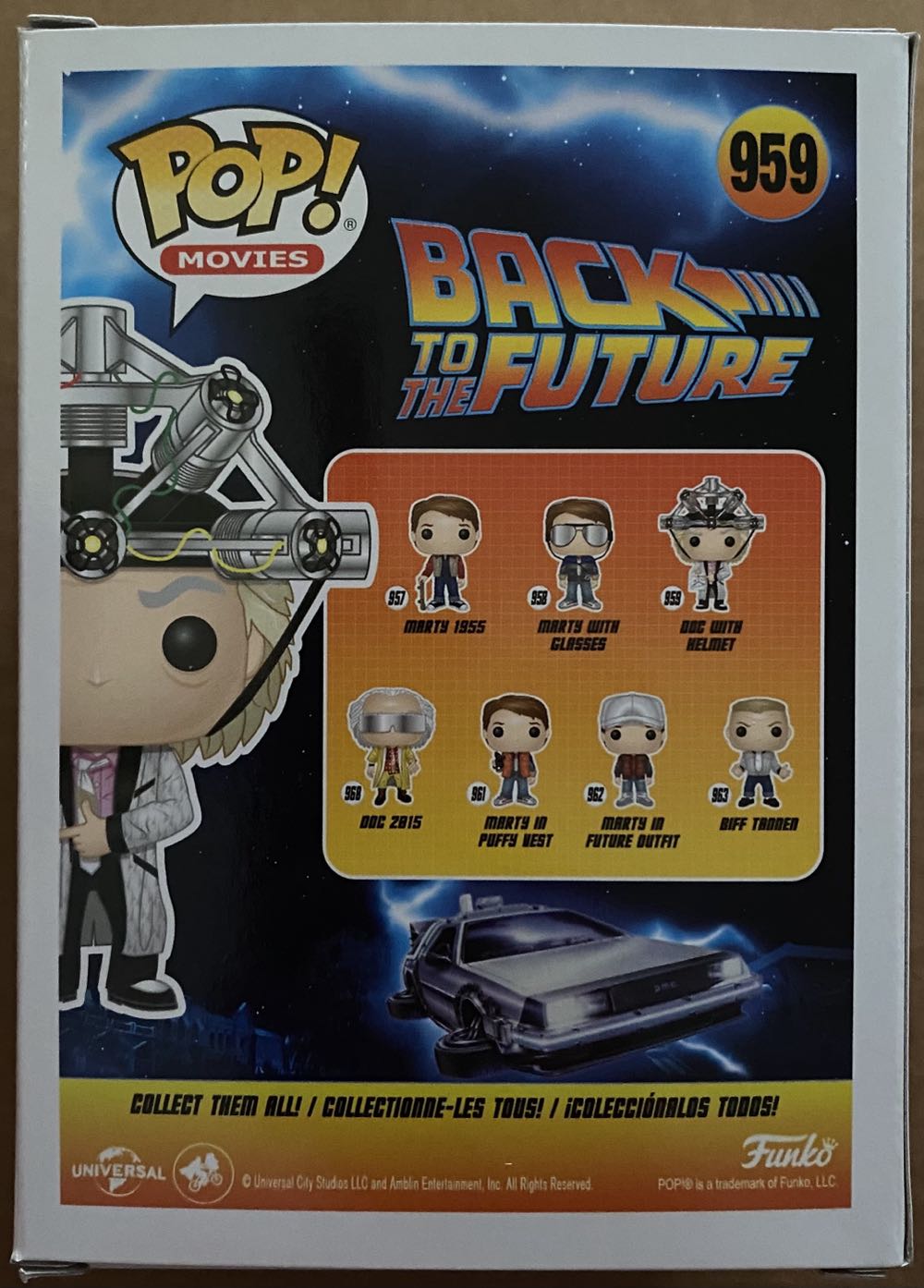 Pop! Movies (BTTF): #959 Doc With Helmet - Funko (Back To The Future) action figure collectible [Barcode 889698469142] - Main Image 3
