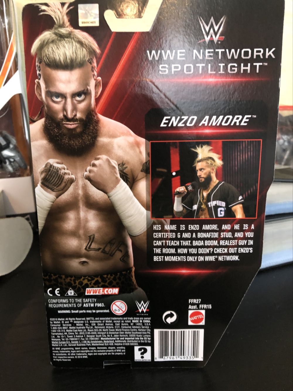 Enzo Amore WWE Network spotlight basic - Mattel (WWE Network Spotlight Basic) action figure collectible [Barcode 887961493351] - Main Image 2