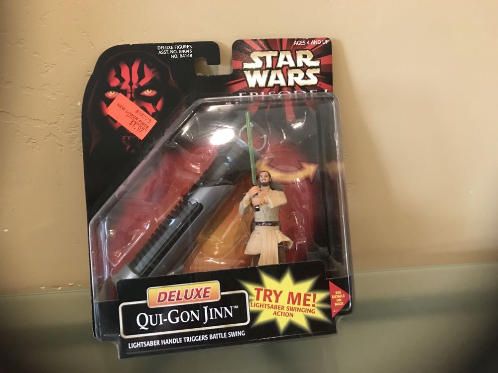 Qui-Gon Jinn (Deluxe) - Hasbro (Star Wars: Phantom Menance Episode 1) action figure collectible [Barcode 076281841489] - Main Image 1