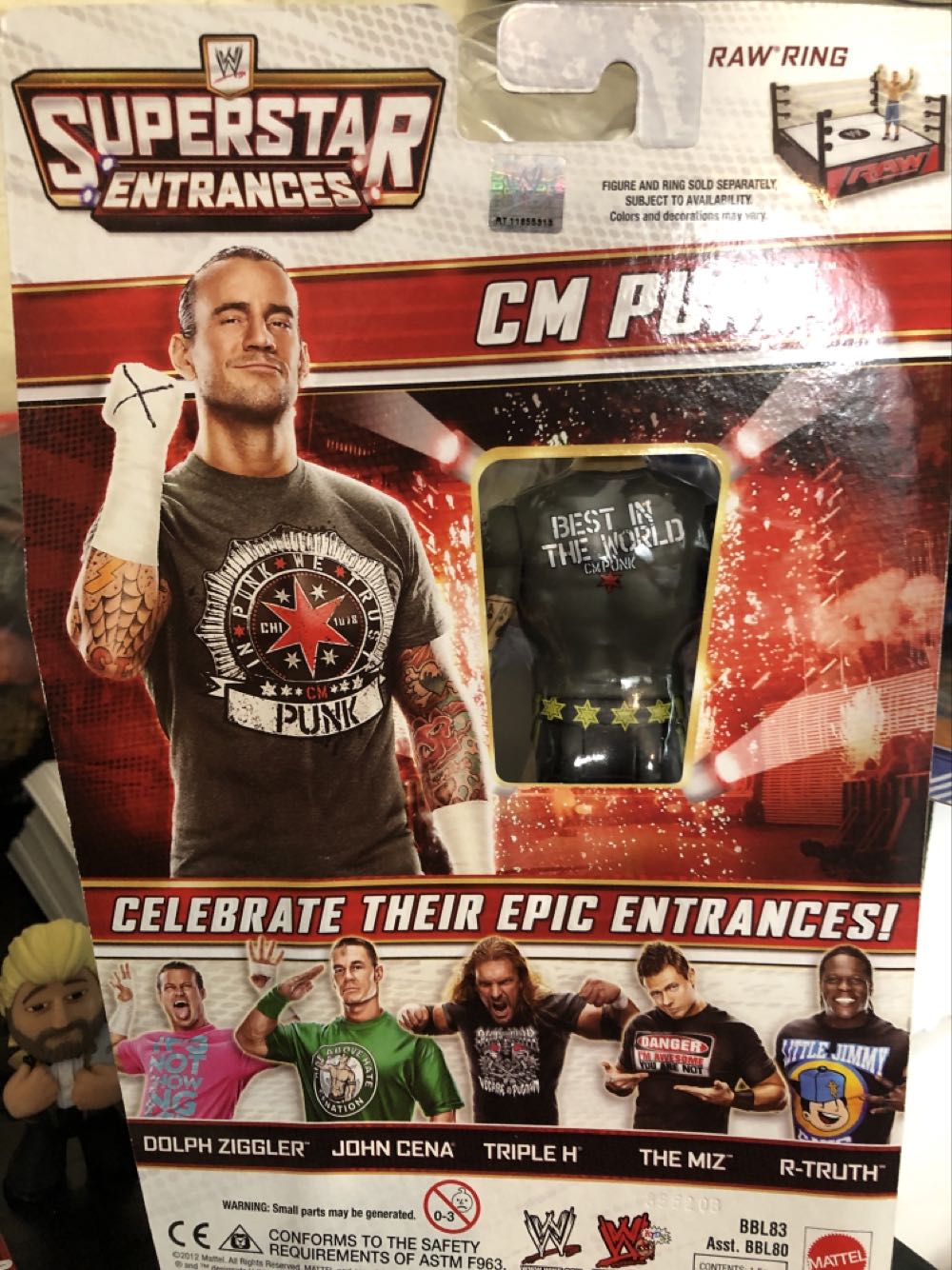 CM Punk - Mattel (Wwe Superstar Entrances) action figure collectible [Barcode 21118722] - Main Image 2