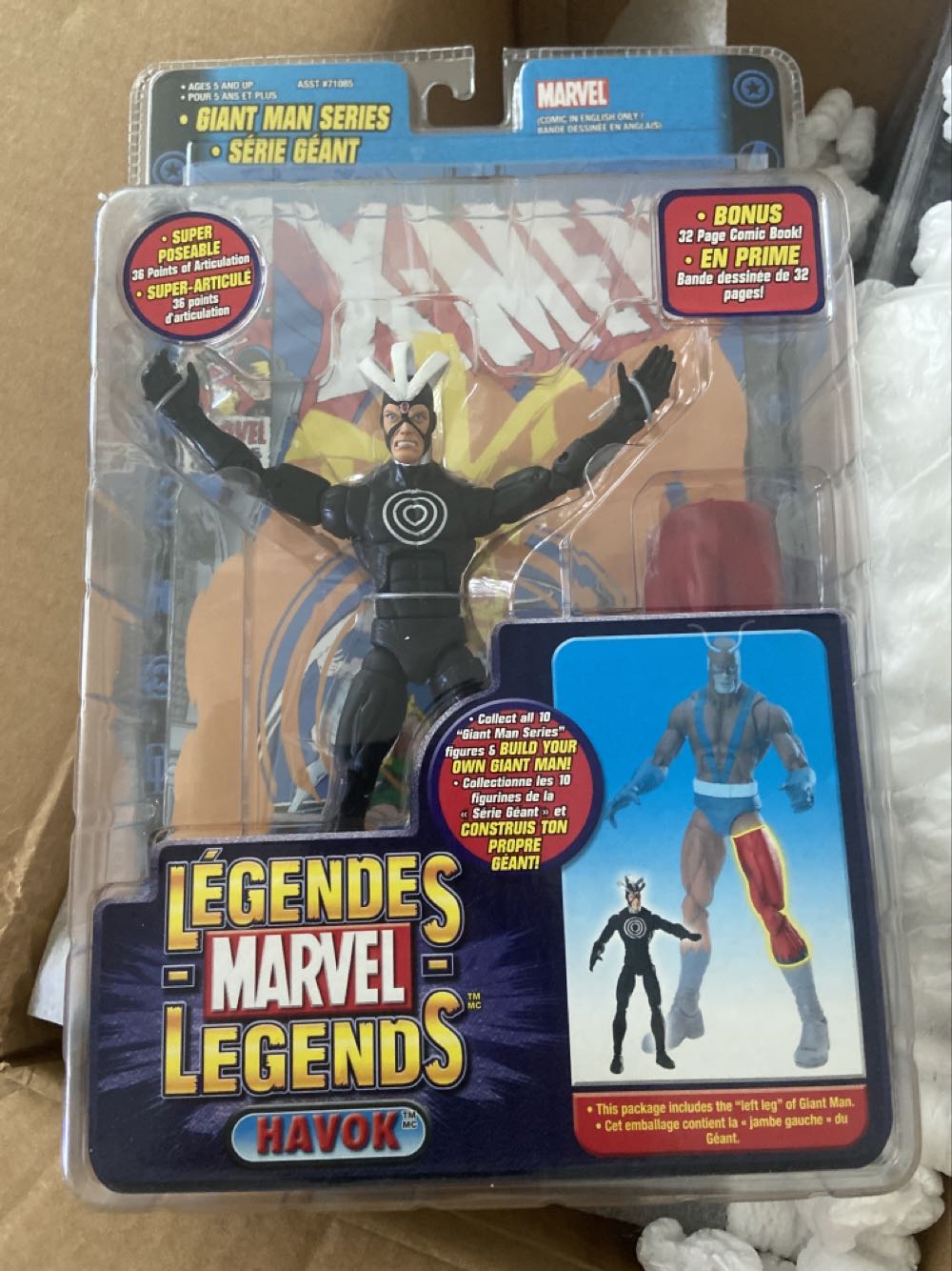 Havok - ToyBiz - Marvel (Marvel: Legends: 6”) action figure collectible [Barcode 035112710868] - Main Image 1