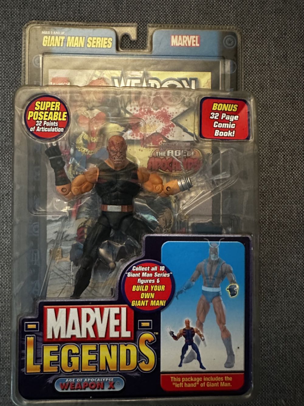 Toybiz Marvel Legends Giant-Man BAF Weapon X AoA (Variant)  - ToyBiz - Marvel (Marvel Legends - Giant Man Series) action figure collectible [Barcode 035112710936] - Main Image 3