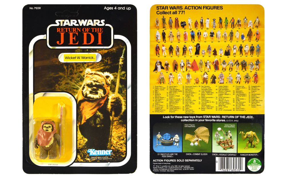 Wicket W. Warrick - Kenner (Star Wars Vintage) action figure collectible [Barcode 076281695907] - Main Image 2