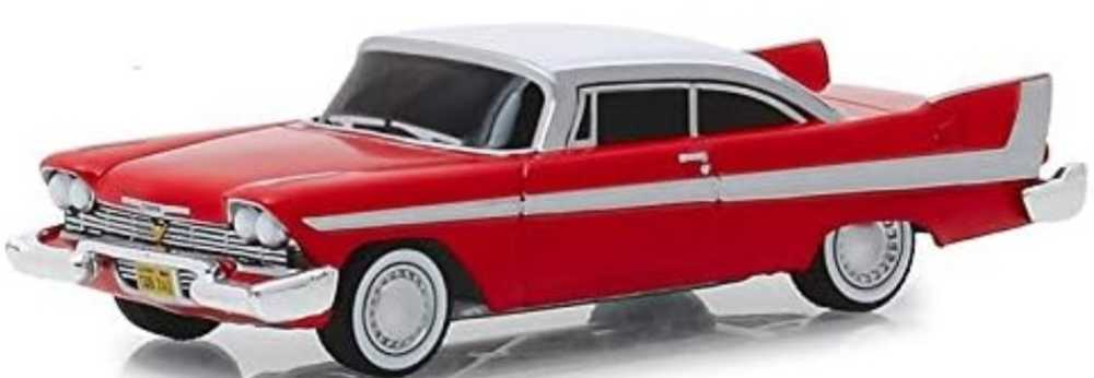 Greenlight Hollywood: Christine 1958 Plymouth Fury Evil Version - Green Light Collectibles (Christine) action figure collectible [Barcode 819725026222] - Main Image 2