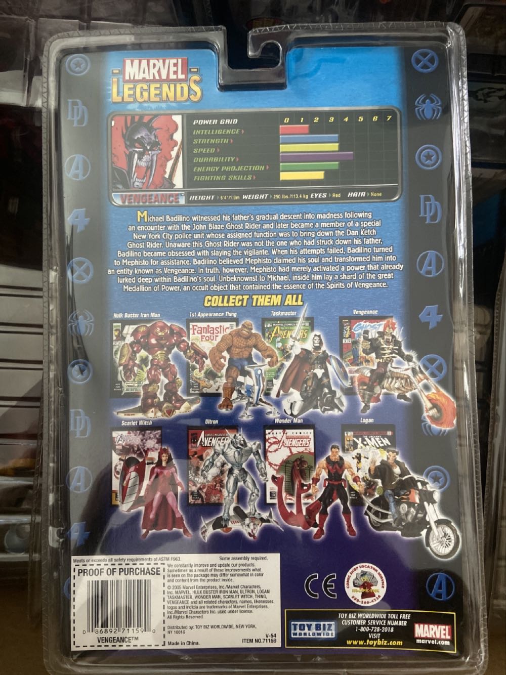 Toybiz Marvel Legends Legendary Riders Vengeance - ToyBiz - Marvel (Marvel Legends Legendary Riders) action figure collectible [Barcode 086892711590] - Main Image 2