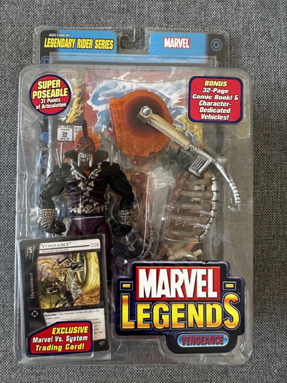Toybiz Marvel Legends Legendary Riders Vengeance - ToyBiz - Marvel (Marvel Legends Legendary Riders) action figure collectible [Barcode 086892711590] - Main Image 3