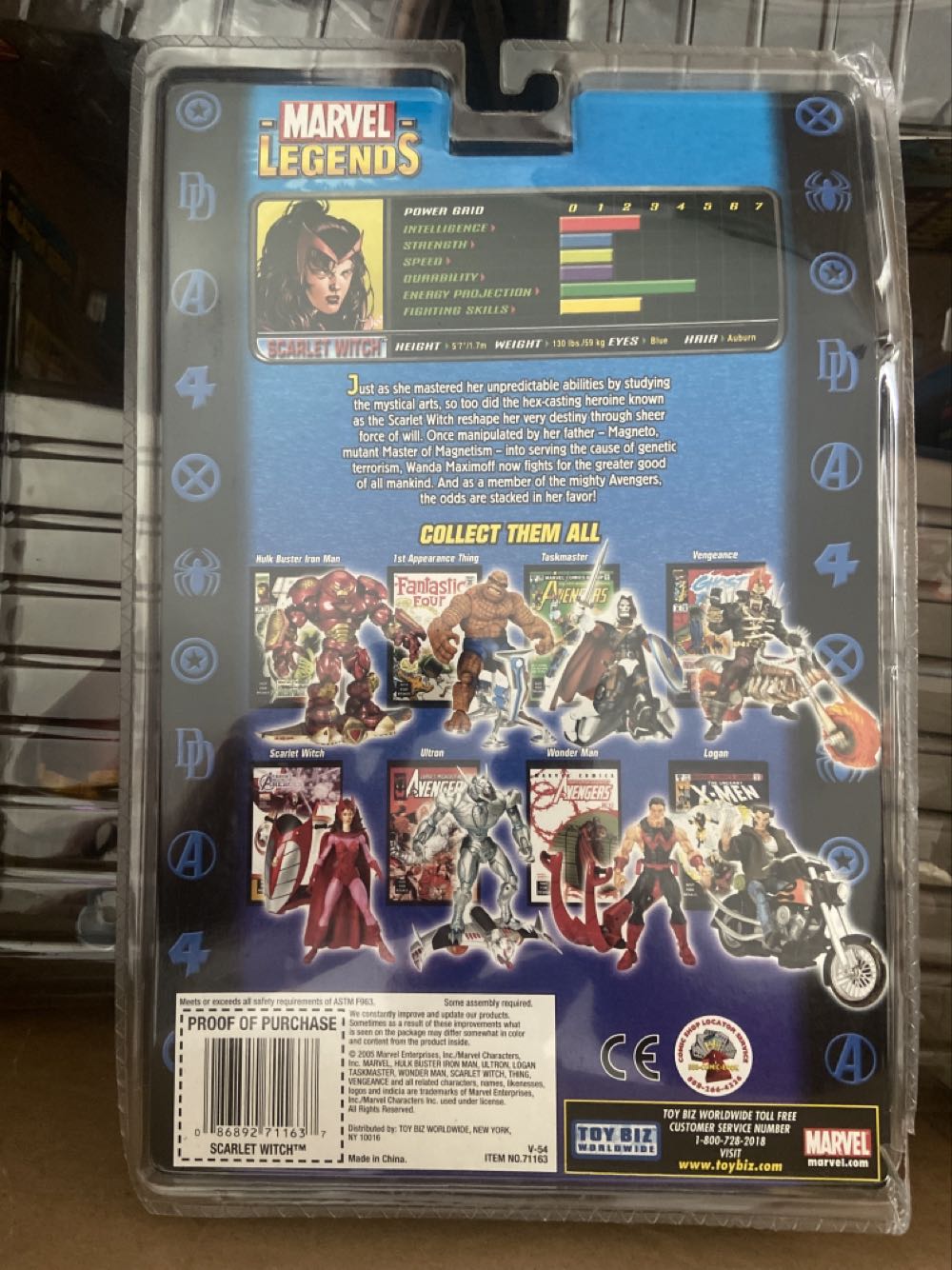 Scarlet Witch - ToyBiz - Marvel (Marvel Legends Legendary Riders) action figure collectible [Barcode 086892711637] - Main Image 2