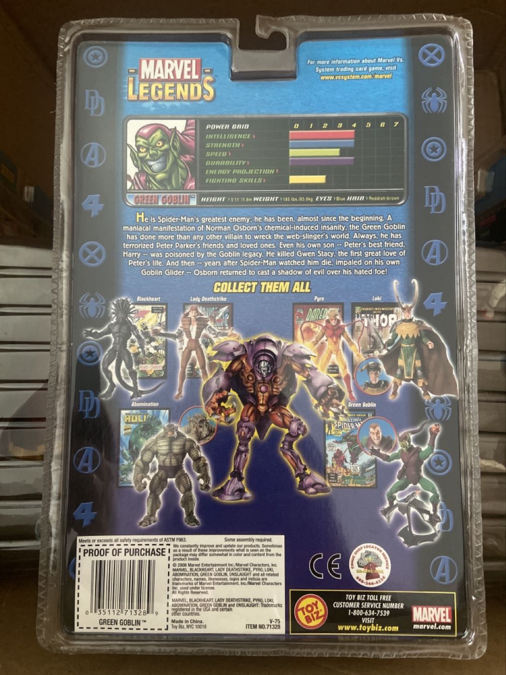 Green Goblin - Toy Biz (Marvel Legends) action figure collectible [Barcode 035112713289] - Main Image 2