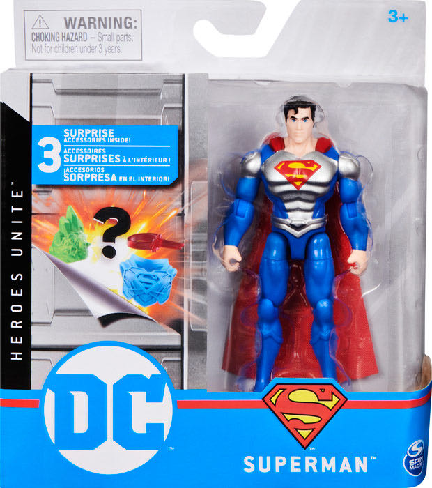 Superman (Metal Chest) - Spinmaster (Heroes Unite) action figure collectible [Barcode 778988310946] - Main Image 2
