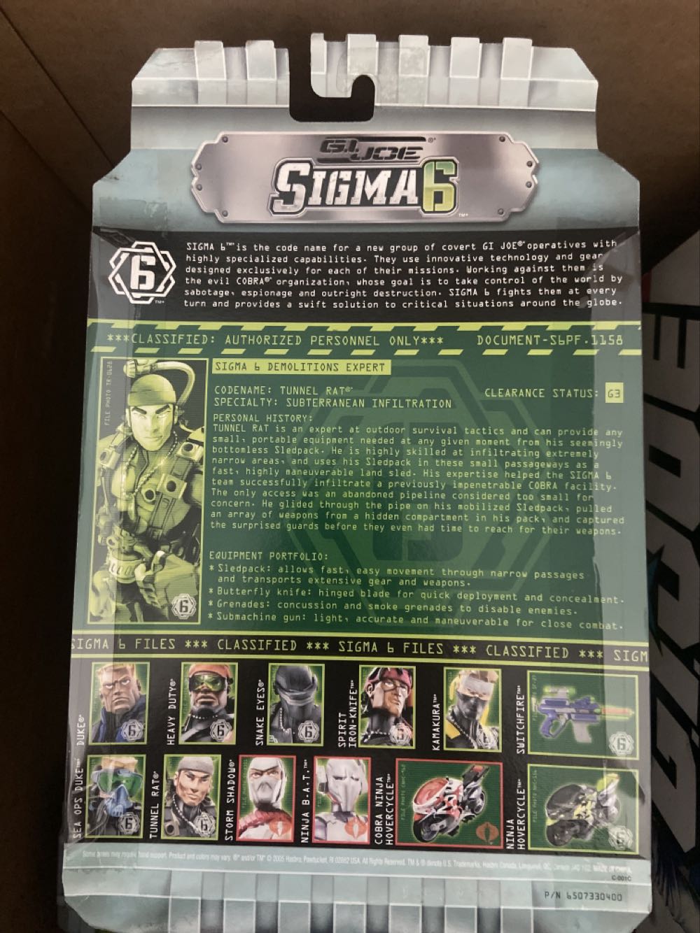 Tunnel Rat - Hasbro (G.I. Joe - Sigma6) action figure collectible [Barcode 653569116349] - Main Image 2