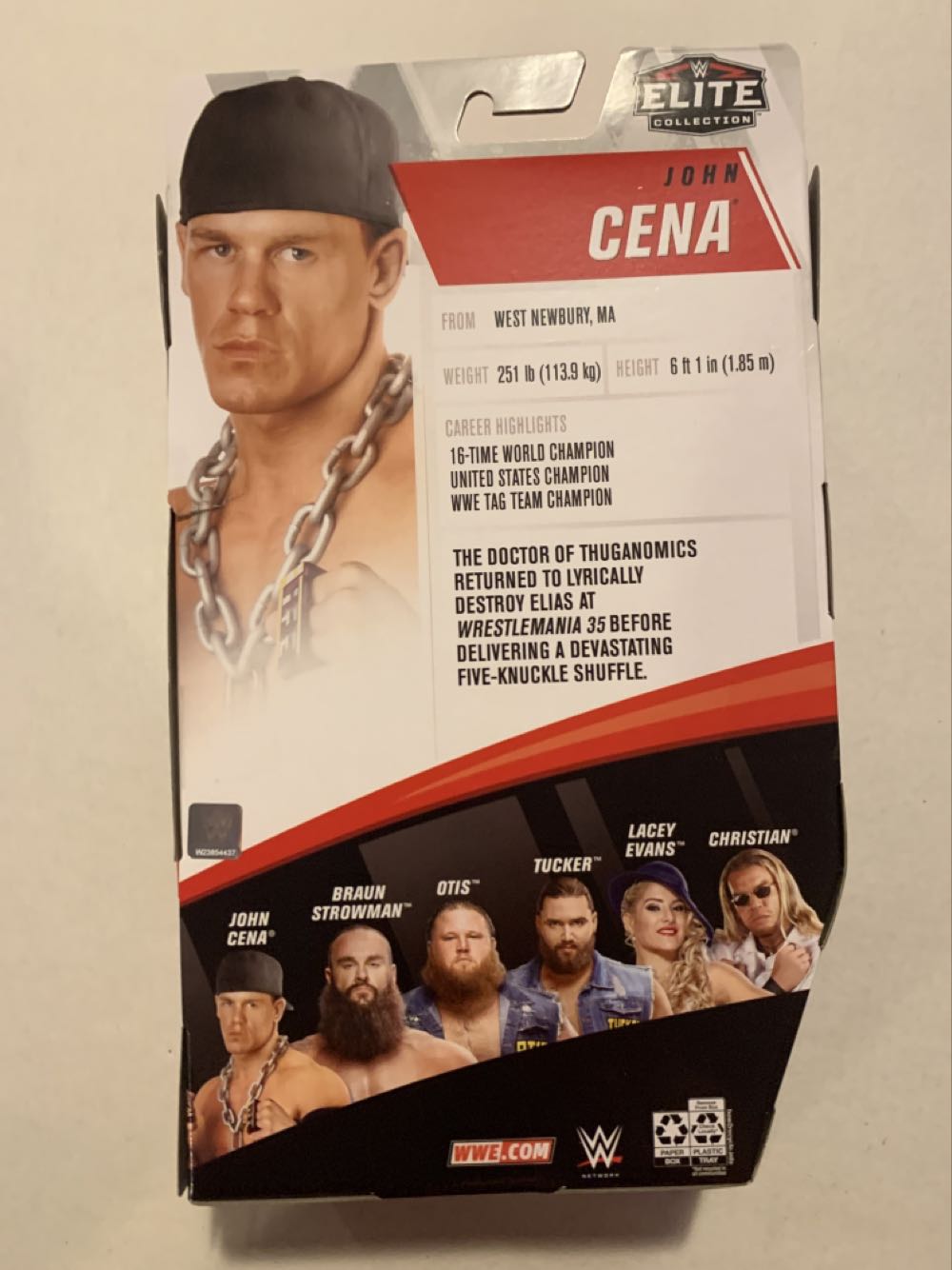 WWE John Cena - Mattel Inc (WWE Elite Series 76) action figure collectible [Barcode 887961830460] - Main Image 2