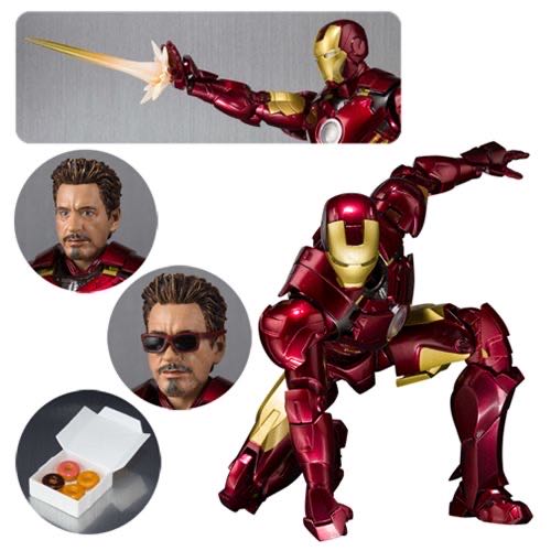 Iron Man Mark IV & Hall of Armor Set - Bandai/Tamashii Nations (Iron Man 2) action figure collectible [Barcode 4549660208709] - Main Image 3