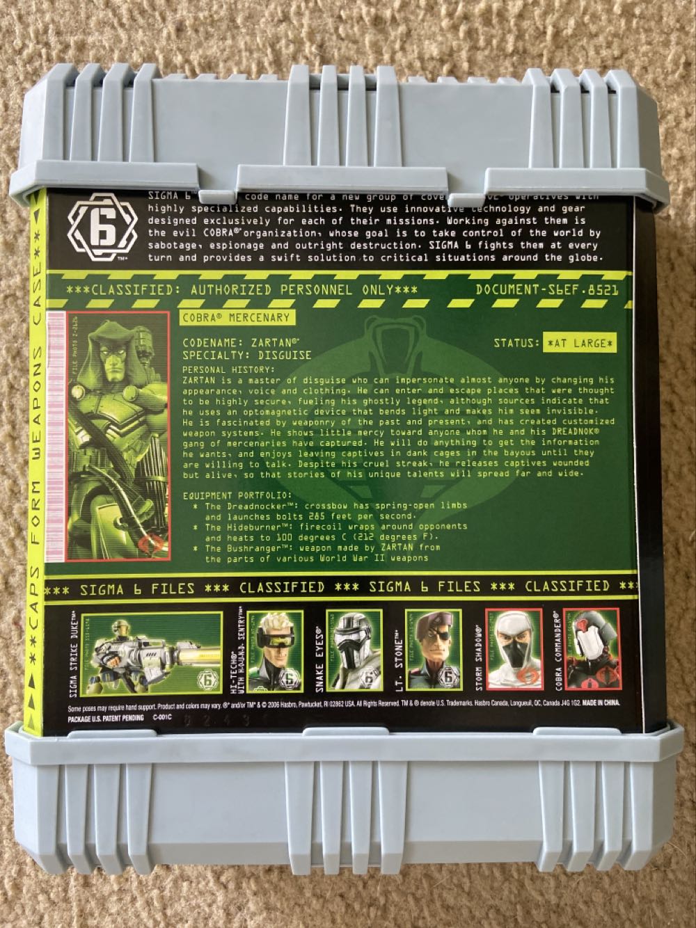 Zartan Sigma6 Series - Hasbro (G.I. Joe - Sigma6) action figure collectible [Barcode 653569160526] - Main Image 2