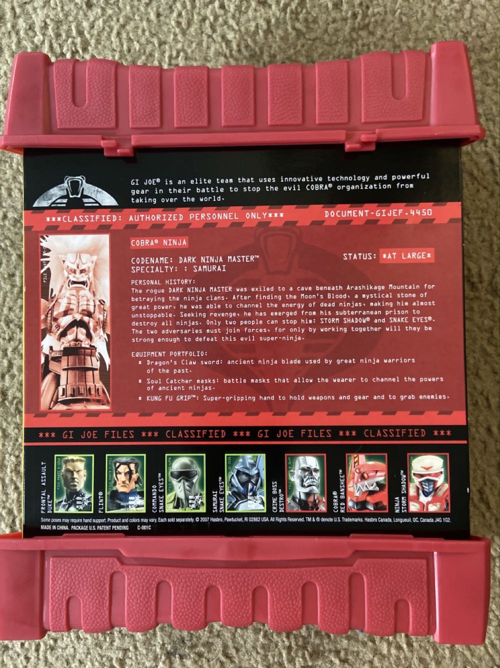 G.I. Joe - Dark Ninja Master (Sigma6) - Hasbro (G.I. Joe - Sigma6) action figure collectible [Barcode 653569237310] - Main Image 2