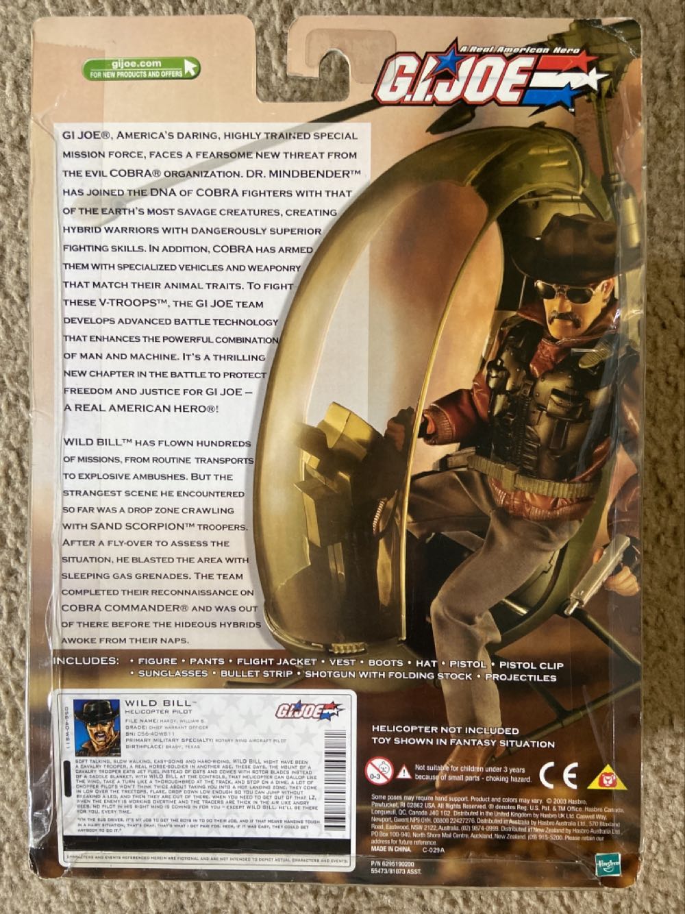 G.I. Joe - Wild Bill (12in) - Hasbro (G.I. Joe - 12in Figures) action figure collectible [Barcode 076930554739] - Main Image 2