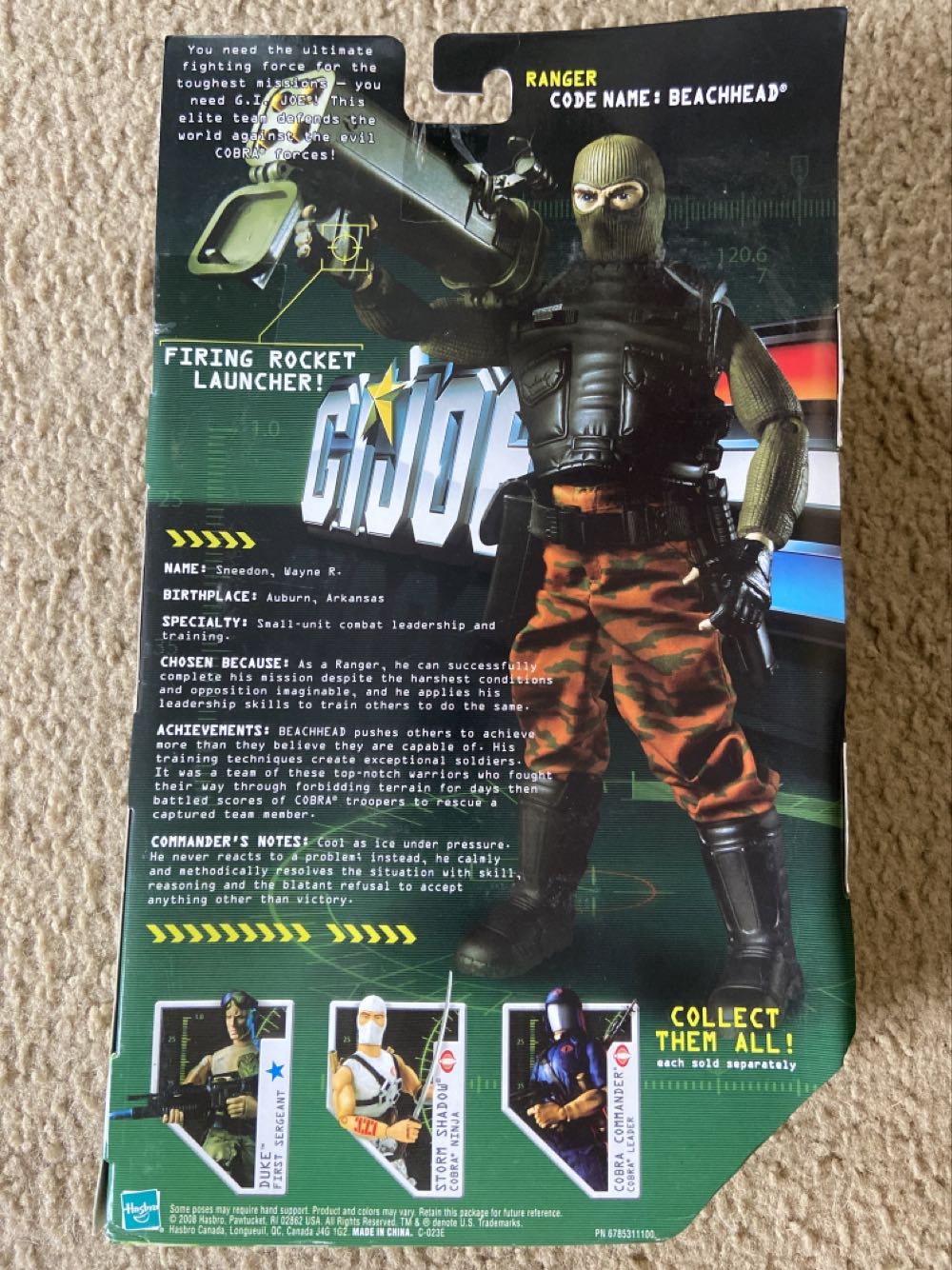 G.I. Joe - Beachhead (12in) - Hasbro (G.I. Joe - 12in Figures) action figure collectible [Barcode 653569341321] - Main Image 2