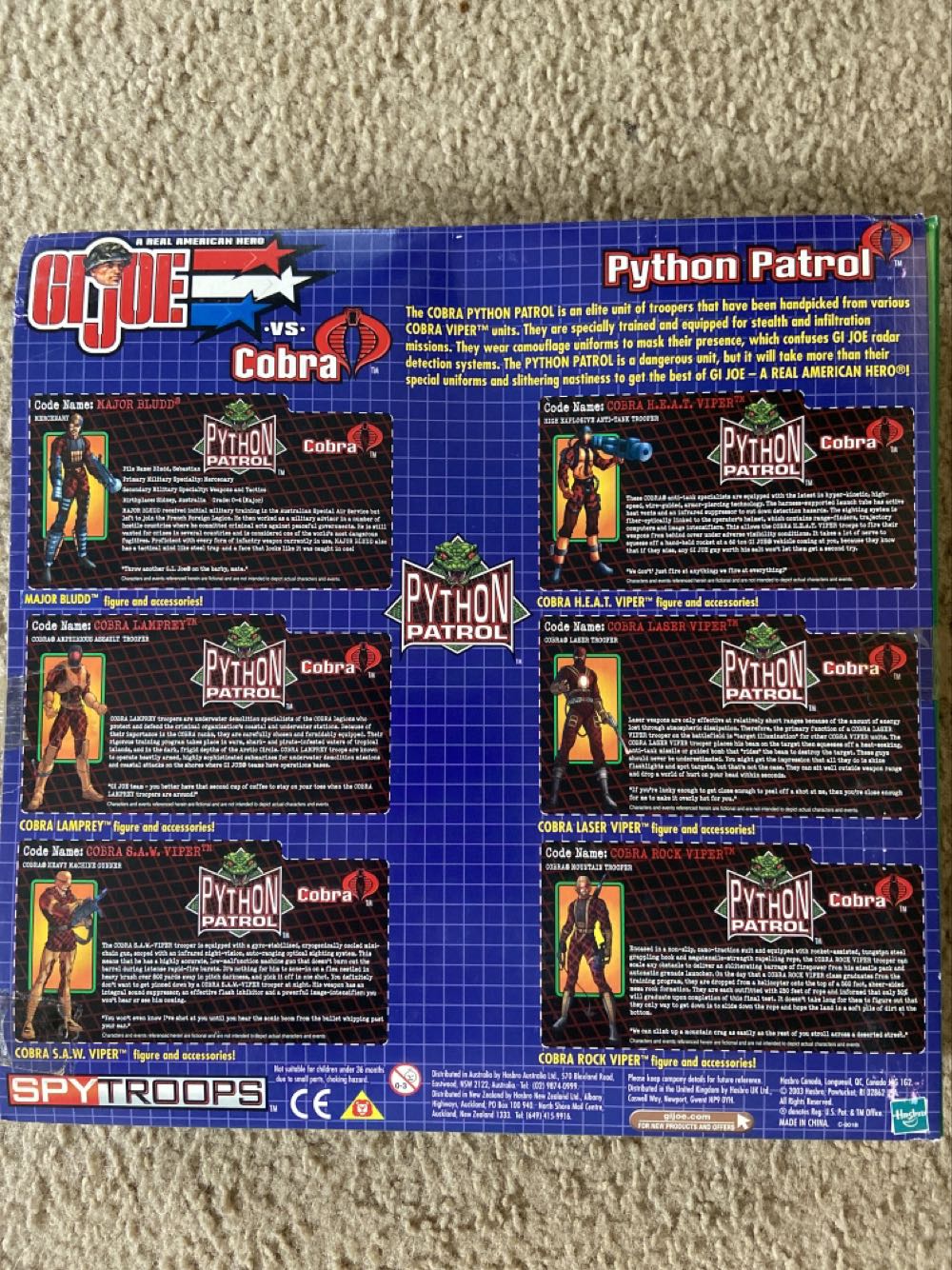 Python Patrol - Hasbro (G.I. Joe - Boxed Set) action figure collectible [Barcode 076930534007] - Main Image 2